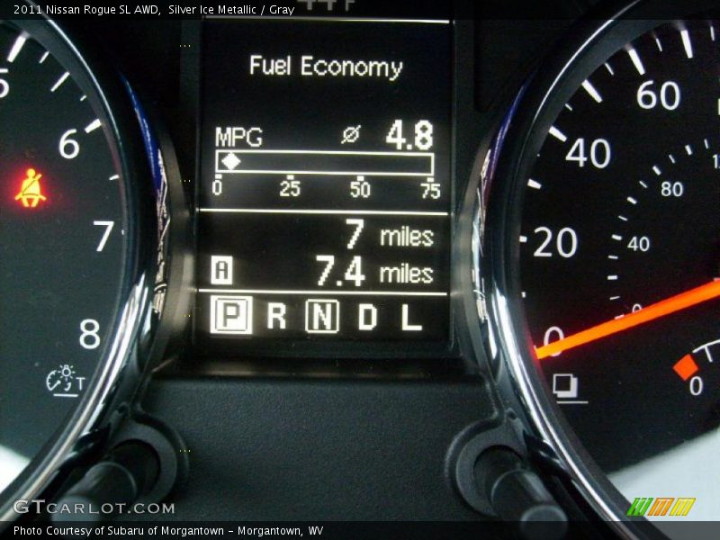 Silver Ice Metallic / Gray 2011 Nissan Rogue SL AWD