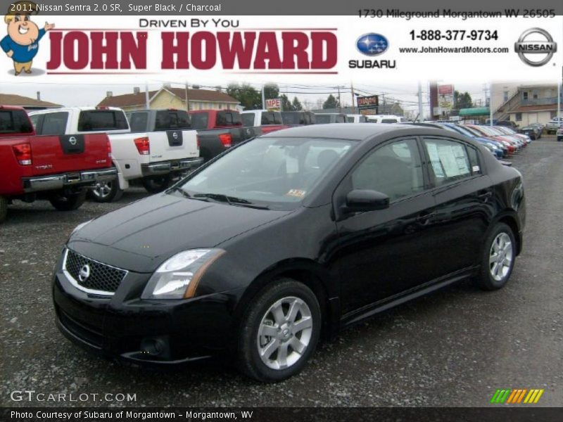 Super Black / Charcoal 2011 Nissan Sentra 2.0 SR