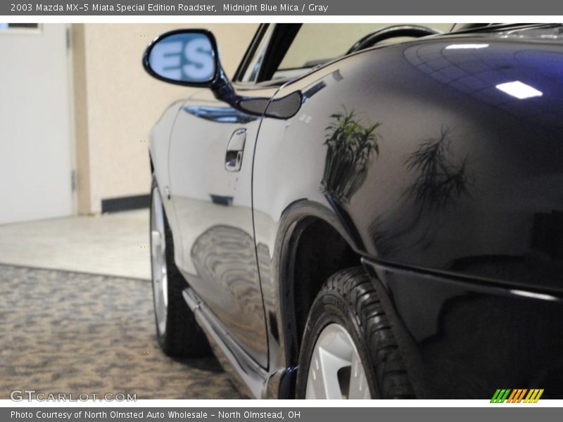 Midnight Blue Mica / Gray 2003 Mazda MX-5 Miata Special Edition Roadster