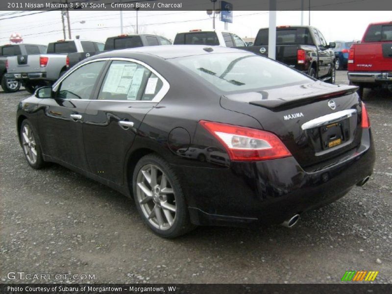Crimson Black / Charcoal 2011 Nissan Maxima 3.5 SV Sport