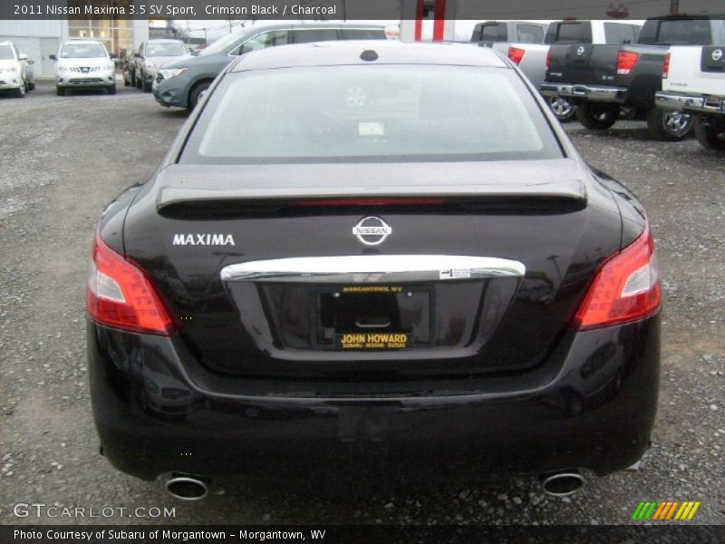 Crimson Black / Charcoal 2011 Nissan Maxima 3.5 SV Sport