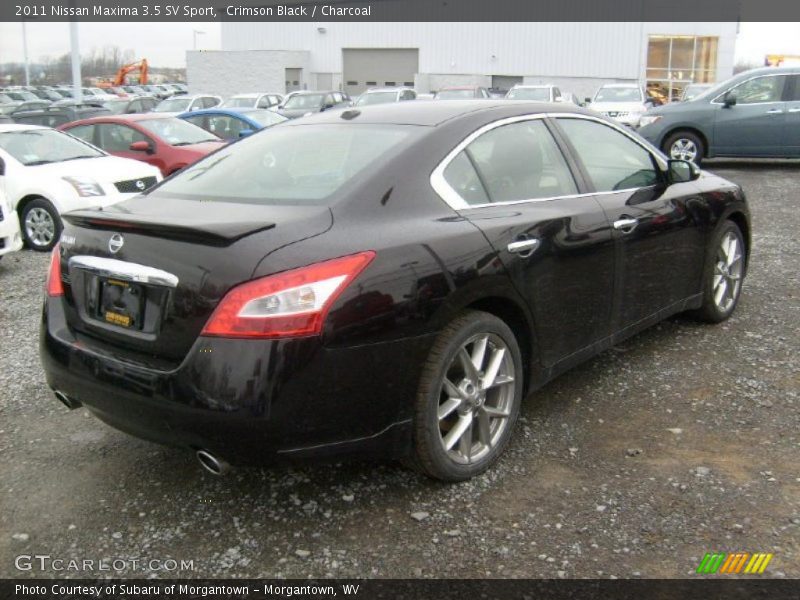 Crimson Black / Charcoal 2011 Nissan Maxima 3.5 SV Sport