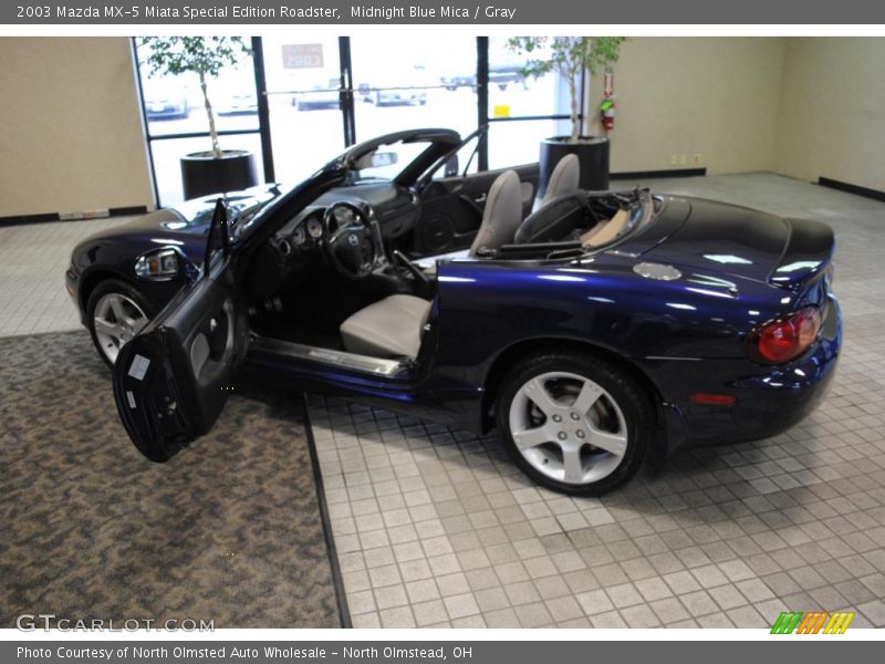 Midnight Blue Mica / Gray 2003 Mazda MX-5 Miata Special Edition Roadster