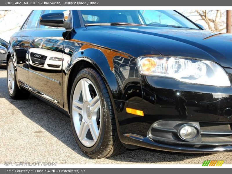 Brilliant Black / Black 2008 Audi A4 2.0T S-Line Sedan