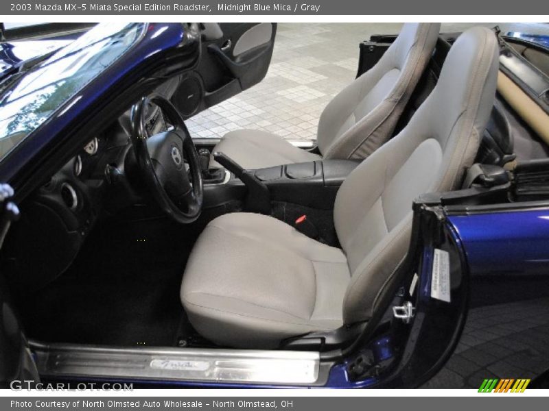 Midnight Blue Mica / Gray 2003 Mazda MX-5 Miata Special Edition Roadster