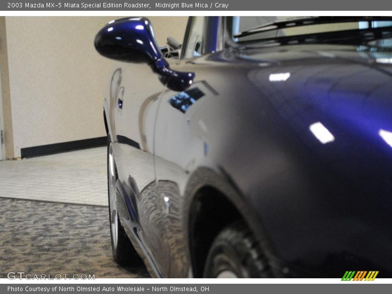 Midnight Blue Mica / Gray 2003 Mazda MX-5 Miata Special Edition Roadster