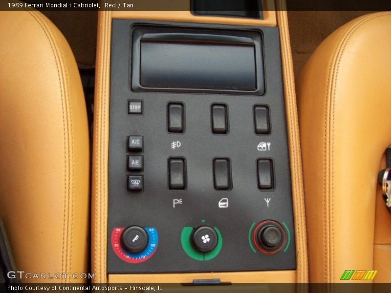Controls of 1989 Mondial t Cabriolet