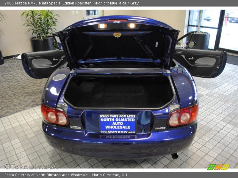 Midnight Blue Mica / Gray 2003 Mazda MX-5 Miata Special Edition Roadster