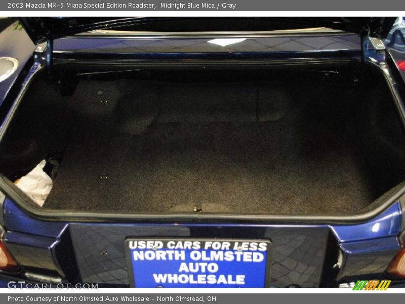 Midnight Blue Mica / Gray 2003 Mazda MX-5 Miata Special Edition Roadster