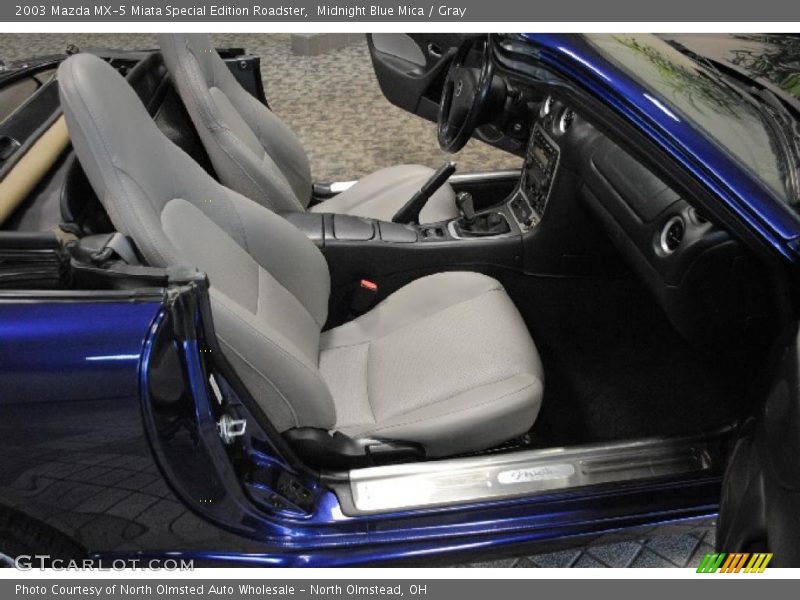 Midnight Blue Mica / Gray 2003 Mazda MX-5 Miata Special Edition Roadster