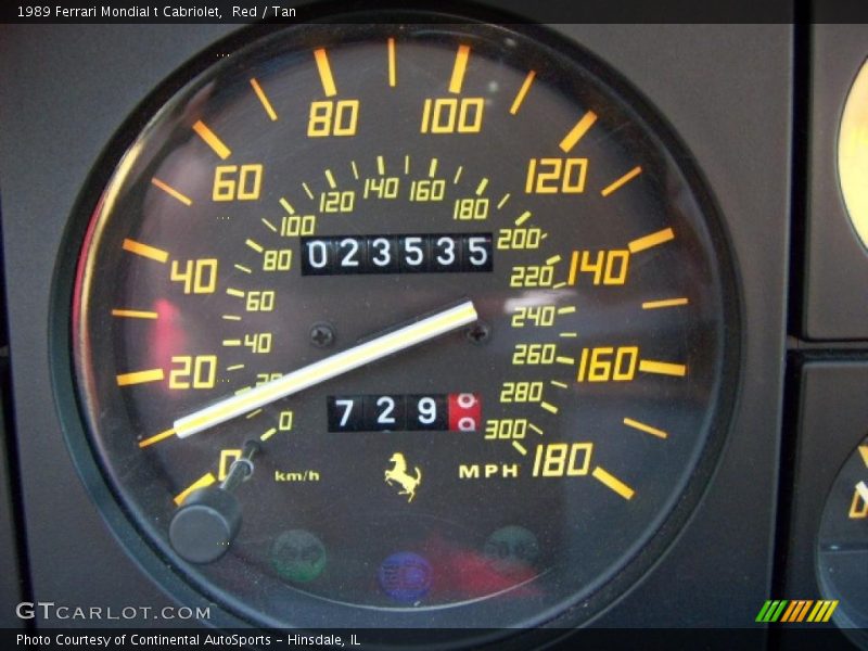 Red / Tan 1989 Ferrari Mondial t Cabriolet