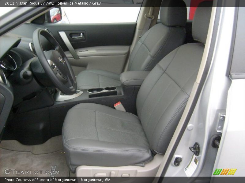 Silver Ice Metallic / Gray 2011 Nissan Rogue SV AWD