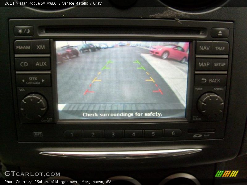 Silver Ice Metallic / Gray 2011 Nissan Rogue SV AWD