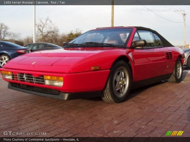 Red / Tan 1989 Ferrari Mondial t Cabriolet