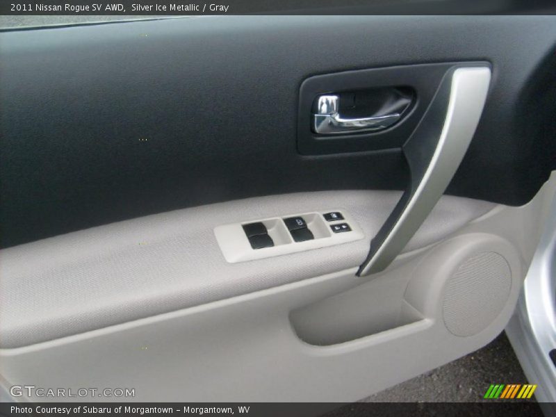Silver Ice Metallic / Gray 2011 Nissan Rogue SV AWD