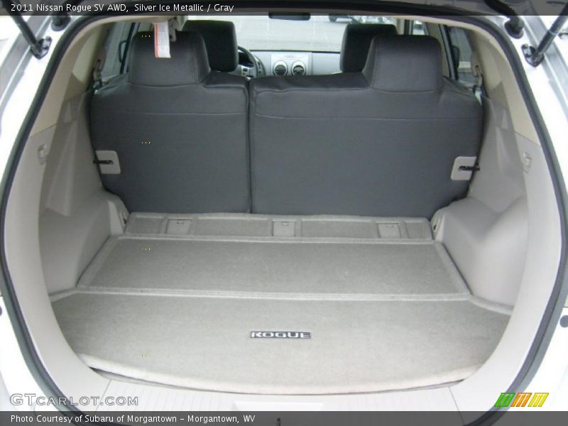 Silver Ice Metallic / Gray 2011 Nissan Rogue SV AWD