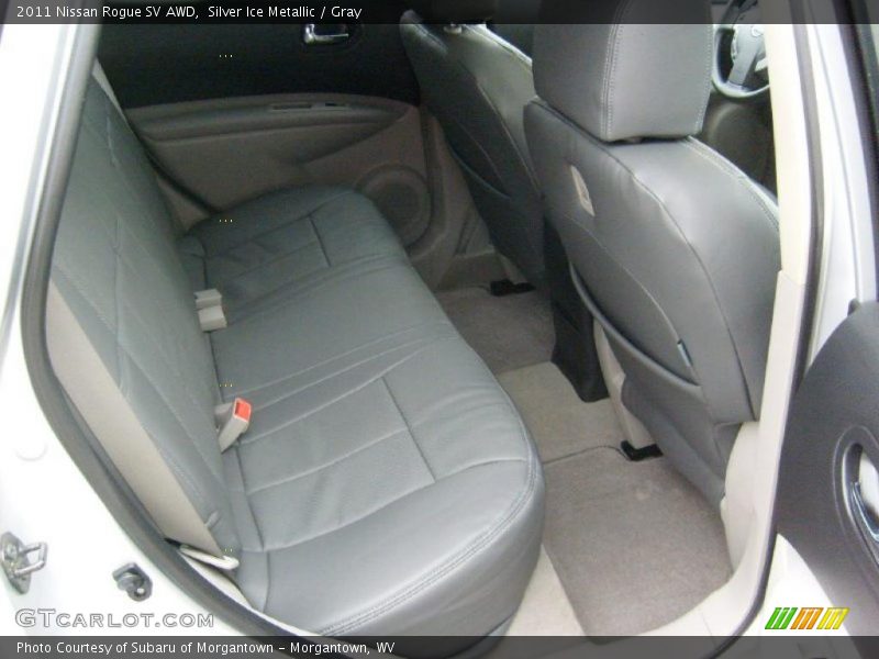 Silver Ice Metallic / Gray 2011 Nissan Rogue SV AWD