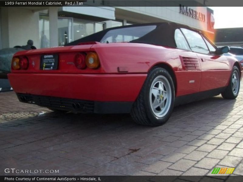 Red / Tan 1989 Ferrari Mondial t Cabriolet