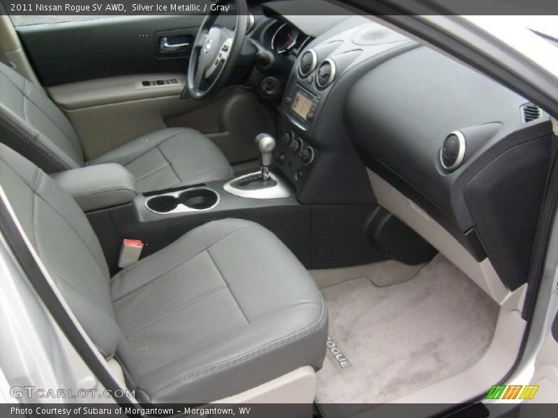 Silver Ice Metallic / Gray 2011 Nissan Rogue SV AWD
