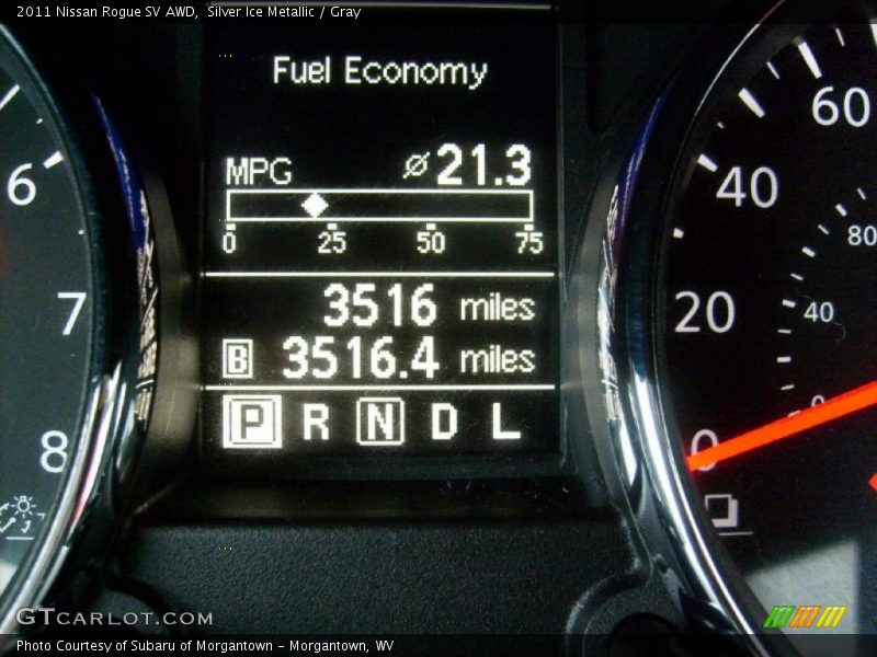 Silver Ice Metallic / Gray 2011 Nissan Rogue SV AWD