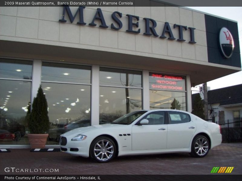 Bianco Eldorado (White) / Marrone Corniola 2009 Maserati Quattroporte