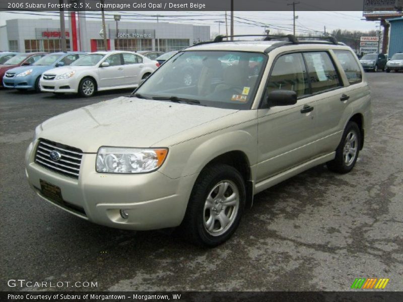 Champagne Gold Opal / Desert Beige 2006 Subaru Forester 2.5 X