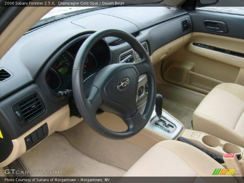 Champagne Gold Opal / Desert Beige 2006 Subaru Forester 2.5 X