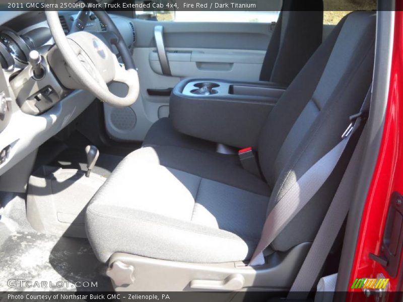 Fire Red / Dark Titanium 2011 GMC Sierra 2500HD Work Truck Extended Cab 4x4