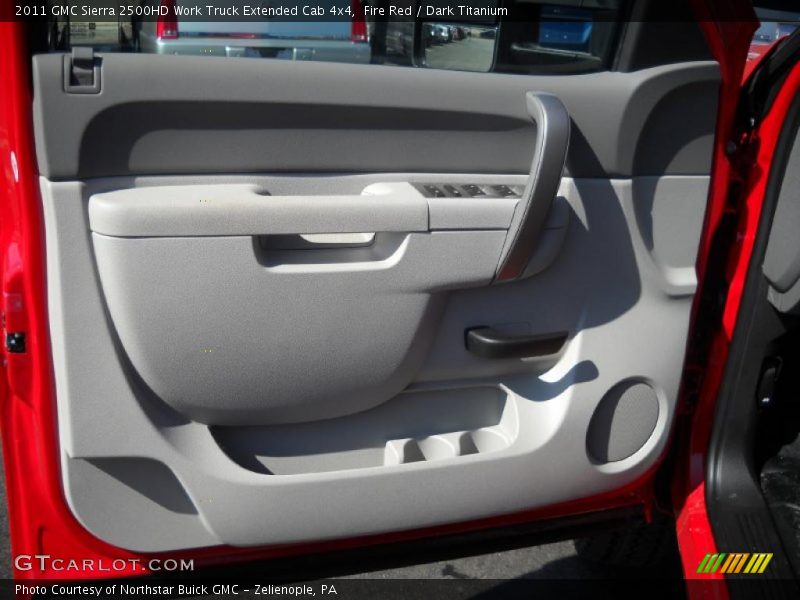 Fire Red / Dark Titanium 2011 GMC Sierra 2500HD Work Truck Extended Cab 4x4