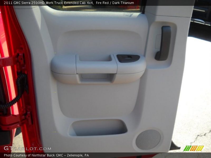 Fire Red / Dark Titanium 2011 GMC Sierra 2500HD Work Truck Extended Cab 4x4