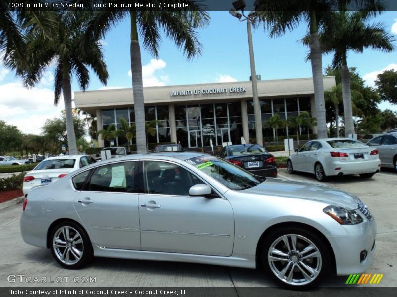 Liquid Platinum Metallic / Graphite 2008 Infiniti M 35 S Sedan