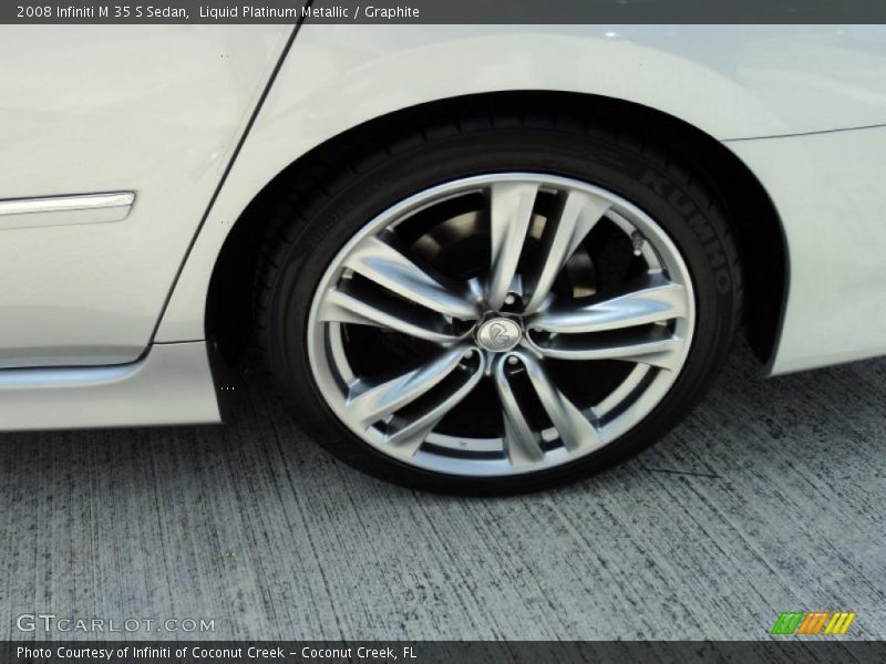 Liquid Platinum Metallic / Graphite 2008 Infiniti M 35 S Sedan