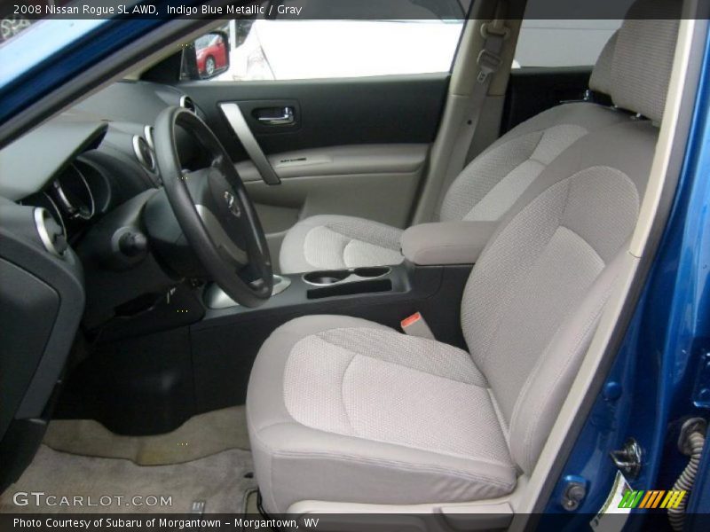 Indigo Blue Metallic / Gray 2008 Nissan Rogue SL AWD