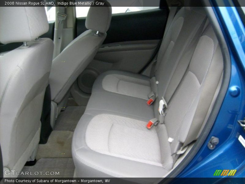 Indigo Blue Metallic / Gray 2008 Nissan Rogue SL AWD