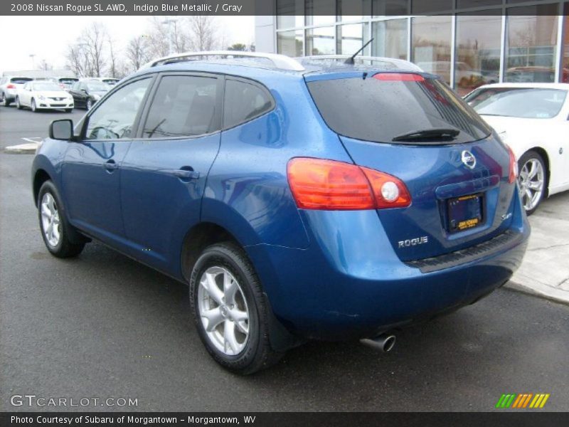 Indigo Blue Metallic / Gray 2008 Nissan Rogue SL AWD