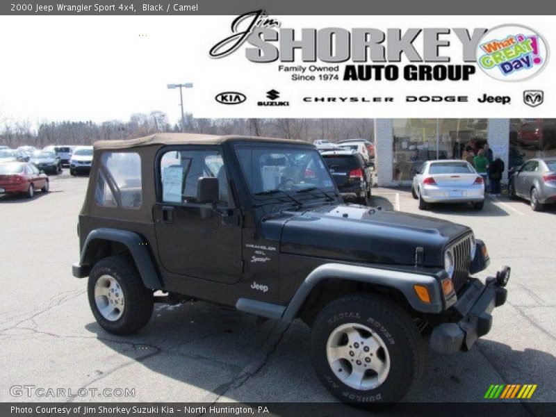 Black / Camel 2000 Jeep Wrangler Sport 4x4