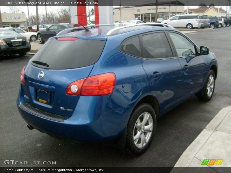 Indigo Blue Metallic / Gray 2008 Nissan Rogue SL AWD