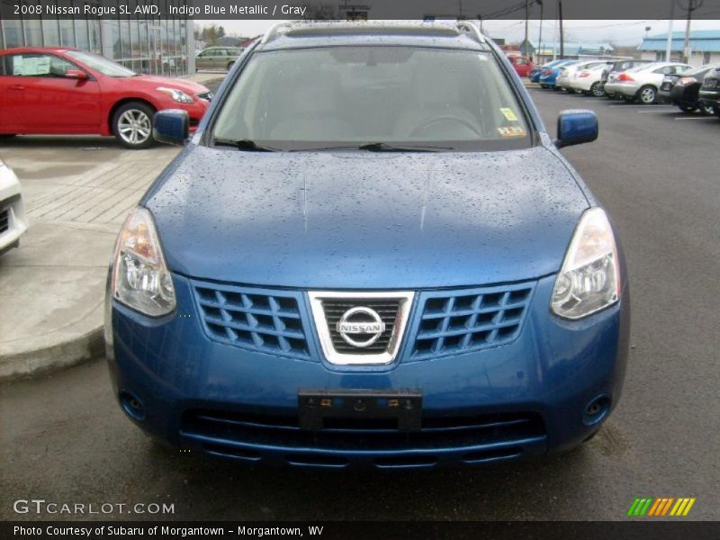 Indigo Blue Metallic / Gray 2008 Nissan Rogue SL AWD