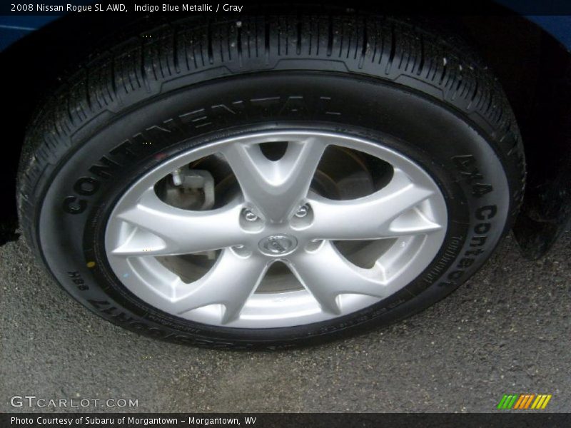 Indigo Blue Metallic / Gray 2008 Nissan Rogue SL AWD