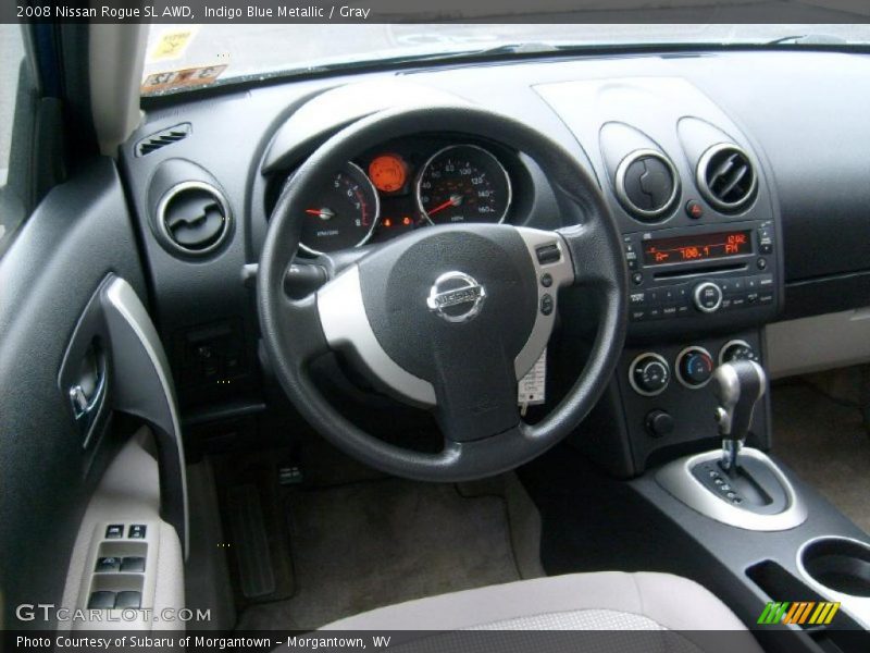 Indigo Blue Metallic / Gray 2008 Nissan Rogue SL AWD