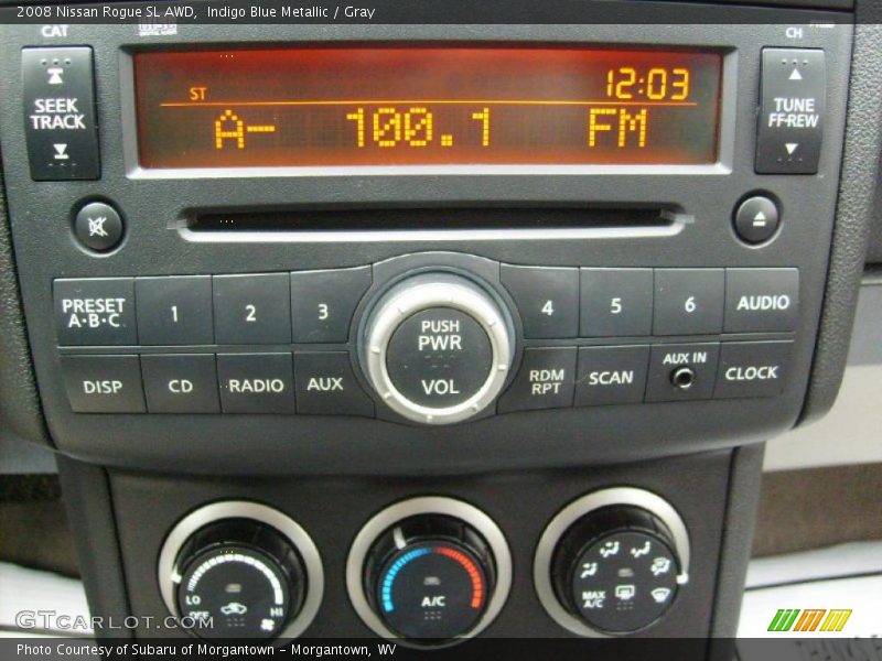 Indigo Blue Metallic / Gray 2008 Nissan Rogue SL AWD