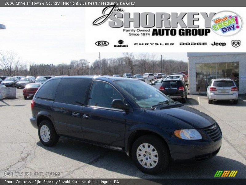 Midnight Blue Pearl / Medium Slate Gray 2006 Chrysler Town & Country