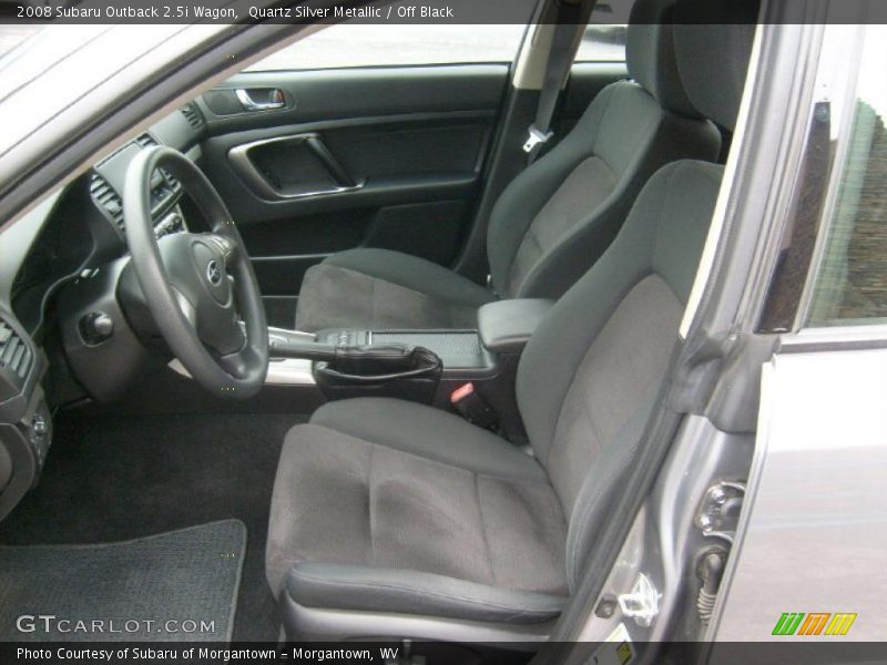 Quartz Silver Metallic / Off Black 2008 Subaru Outback 2.5i Wagon