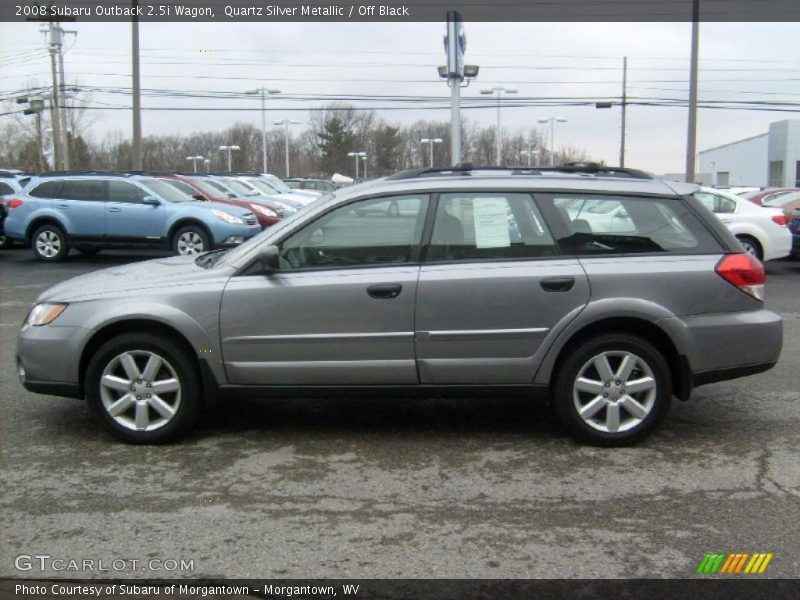 Quartz Silver Metallic / Off Black 2008 Subaru Outback 2.5i Wagon