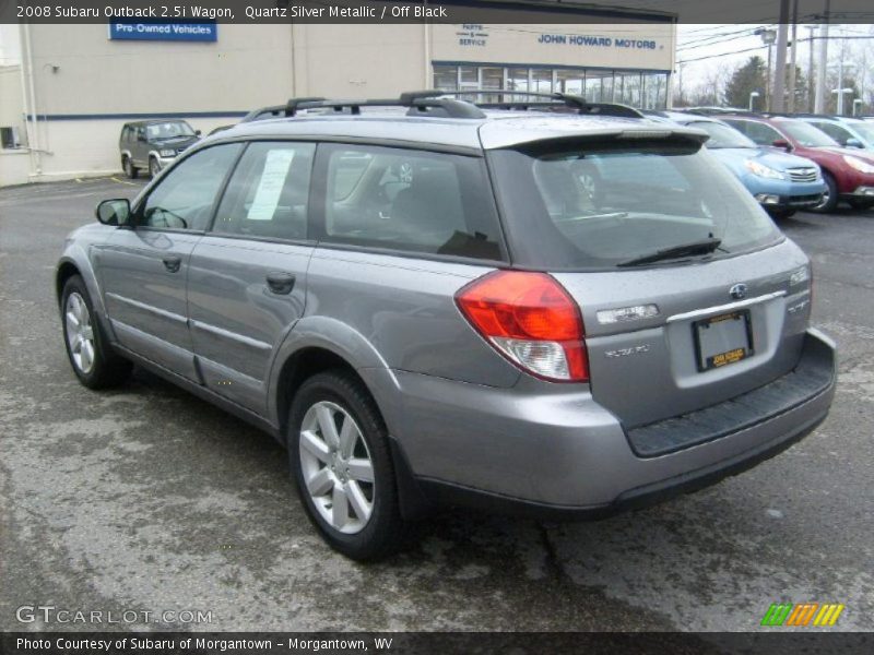 Quartz Silver Metallic / Off Black 2008 Subaru Outback 2.5i Wagon