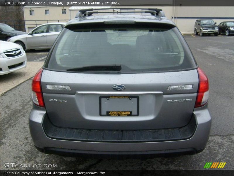 Quartz Silver Metallic / Off Black 2008 Subaru Outback 2.5i Wagon
