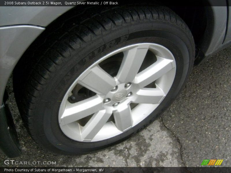 Quartz Silver Metallic / Off Black 2008 Subaru Outback 2.5i Wagon
