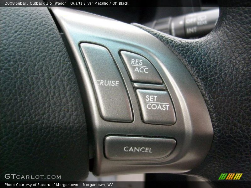 Quartz Silver Metallic / Off Black 2008 Subaru Outback 2.5i Wagon