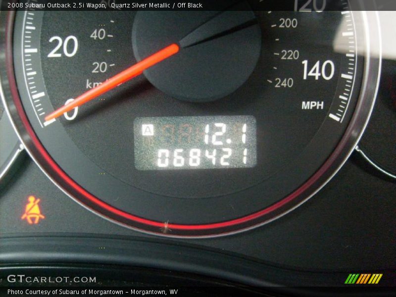 Quartz Silver Metallic / Off Black 2008 Subaru Outback 2.5i Wagon