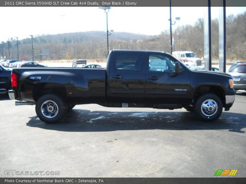 Onyx Black / Ebony 2011 GMC Sierra 3500HD SLT Crew Cab 4x4 Dually